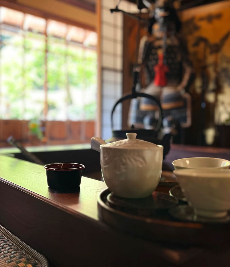 囲炉裏がある居間
